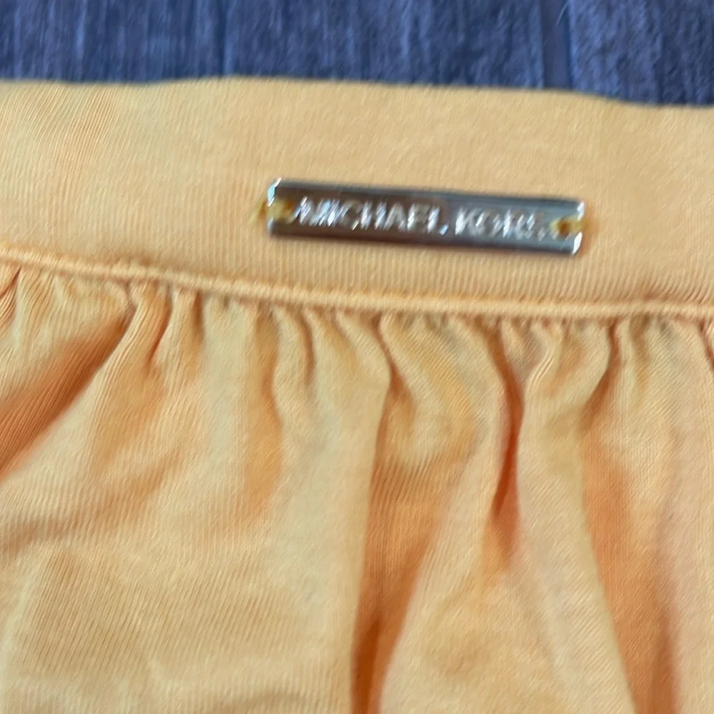 Michael Kors Yellow Eyelet Sleeve Blouse